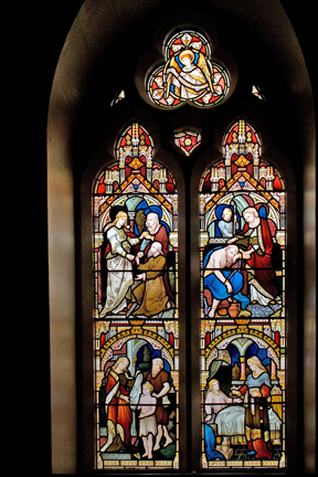 Corporal Acts of Mercy Window 1883