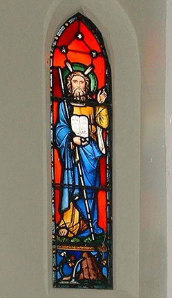 Moses the Lawgiver Window 1866